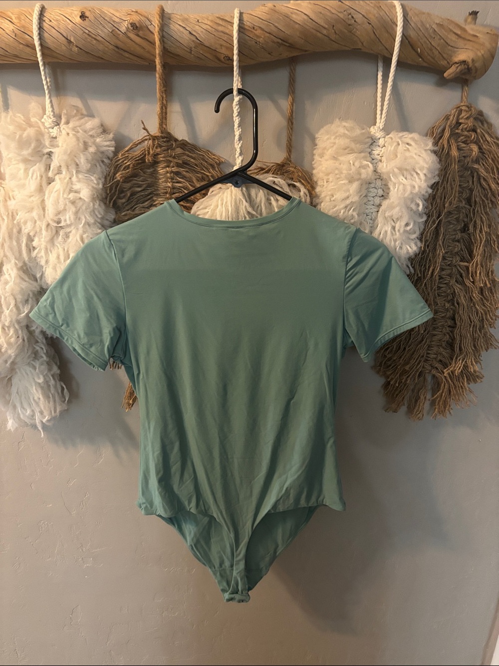 Women’s Short Sleeve Bodysuit - Mint Green